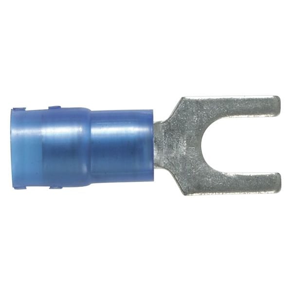 Terminal de horquilla de nylon Panduit 18-14 AWG, para perno #8, paquete de 100 unidades - PN14-8F-C