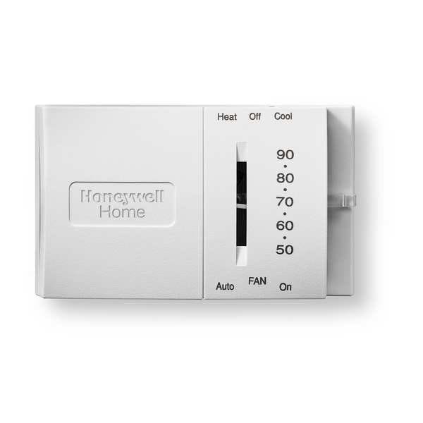 Honeywell Home Thermostat, 1 H, 1 C, Wall or Outlet Box Mount, Hardwired, 20/30VAC - T8034N1007
