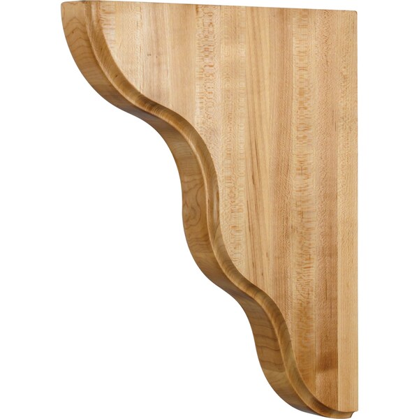 Hardware Resources 1-3/4" Wx10-1/2"Dx13-1/8"H Maple Smooth Contour Corbel - CORSM-3MP