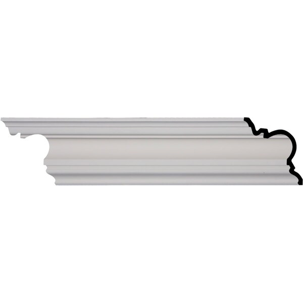 Ekena Millwork SAMPLE - 7 1/4"H x 7 1/8"P x 9 7/8"F x 12"L, Devon Smooth Crown Moulding - SAMPLE-MLD07X07X09DE