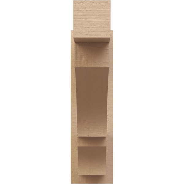 Ekena Millwork 5 1/2-in W x 20-in D x 20-in H Balboa Block Rough Cedar Woodgrain TimberThane Outlooker, Primed Tan - OUTUR055X20X20BOA44RCPR