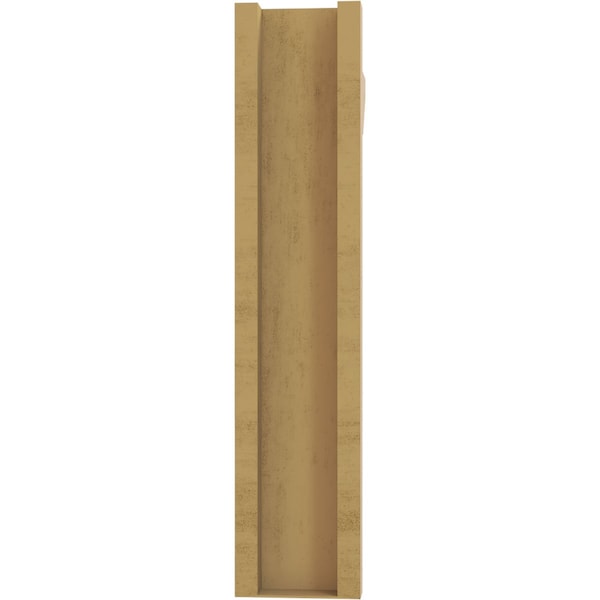 Ekena Millwork 5 1/2-in W x 22-in D x 26-in H Balboa Slat Rough Cedar Woodgrain TimberThane Outlooker, Primed Tan - OUTUR055X22X26BOA24RCPR
