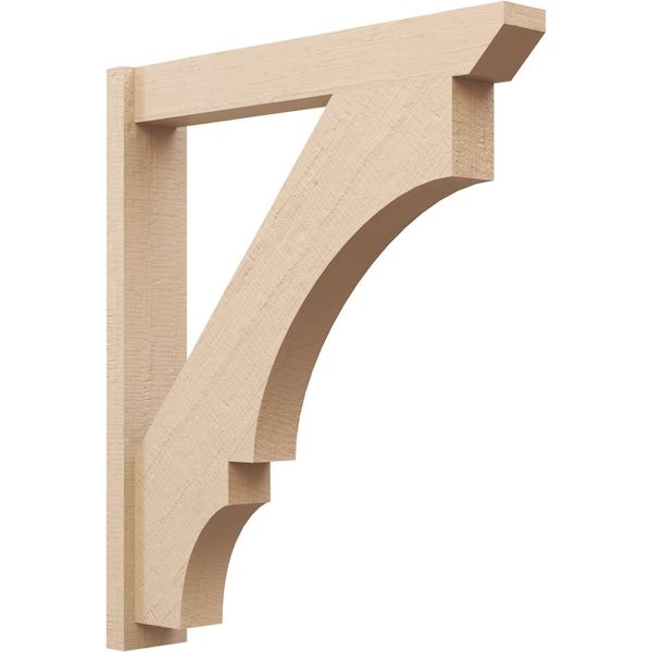 Ekena Millwork 6-in W x 36-in D x 42-in H Balboa Slat Rough Cedar Woodgrain TimberThane Outlooker, Primed Tan - OUTUR060X36X42BOA24RCPR