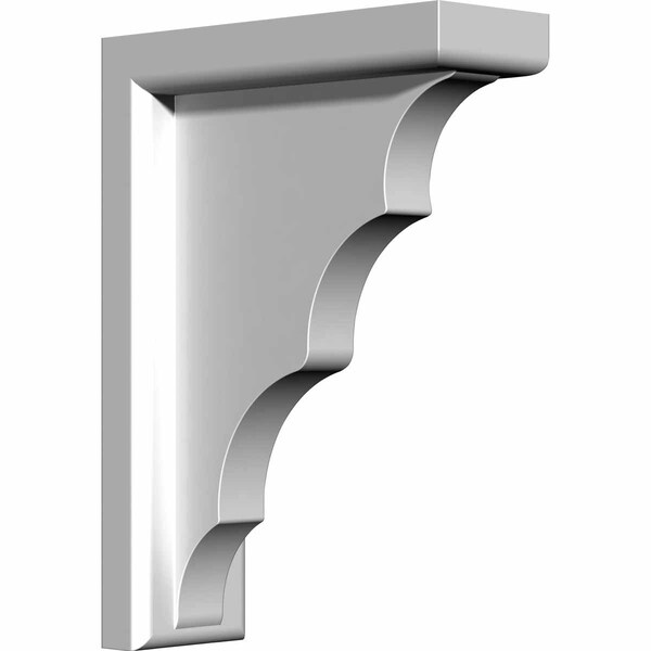 Ekena Millwork 3"W x 7 5/8"D x 10 5/8"H Traditional Bracket - BKT03X07X10TR