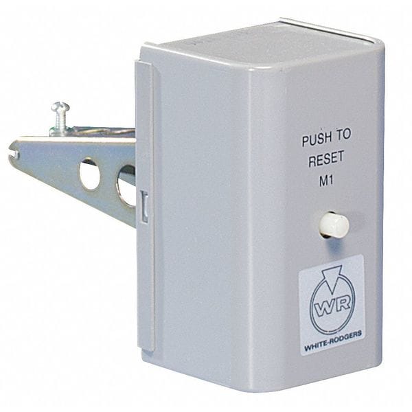 White-Rodgers Line Voltage Mechanical Thermostat, Close on Rise, -30 Degrees to 90 Degrees F, SPST - 16 09 101S1