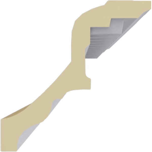 Ekena Millwork 3 3/8"H x 3 3/8"P x 4 3/4"F x 94 1/2"L Devon Crown Moulding - MLD03X03X04DE