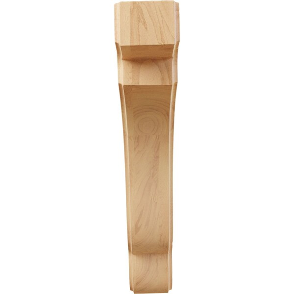 Ekena Millwork 1 3/4"W x 7 1/4"D x 9 1/2"H Bedford Wood Bracket, Red Oak - BKTW02X07X10BERO