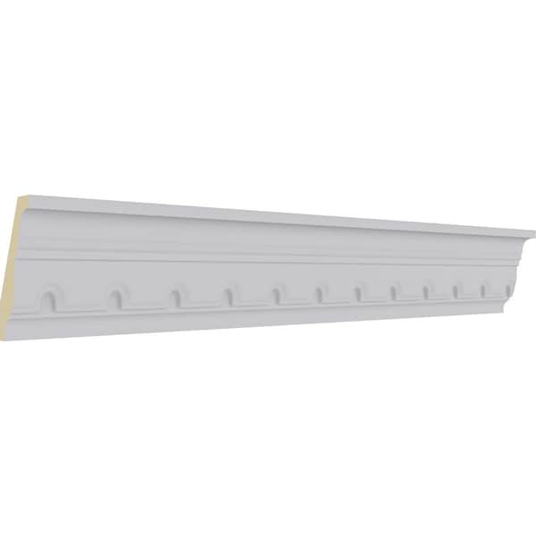 Ekena Millwork 2 7/8"H x 1 1/2"P x 3 1/4"F x 94 1/2"L Dentil Crown Moulding - MLD02X01X03DE
