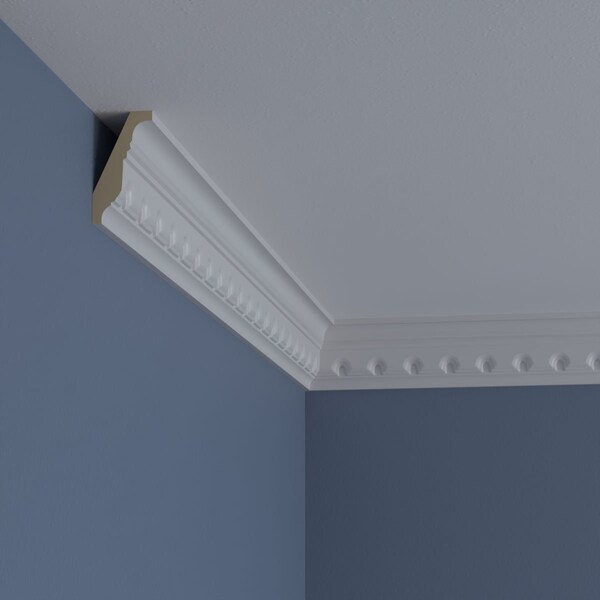 Ekena Millwork 2 7/8"H x 1 1/2"P x 3 1/4"F x 94 1/2"L Dentil Crown Moulding - MLD02X01X03DE