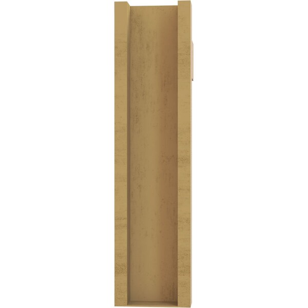 Ekena Millwork 6-in W x 24-in D x 24-in H Funston Block Rough Cedar Woodgrain TimberThane Outlooker, Primed Tan - OUTUR060X24X24FST44RCPR