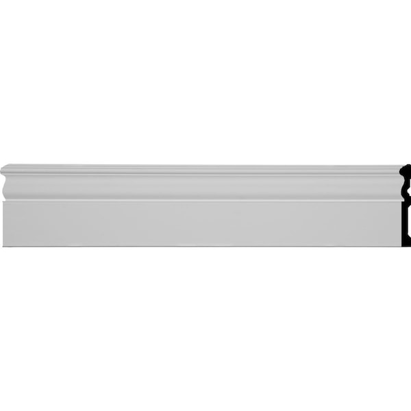 Ekena Millwork Baseboard Molding, 12 in L, 6 in H, Factory Primed - SAMPLE-BBD05X00BR