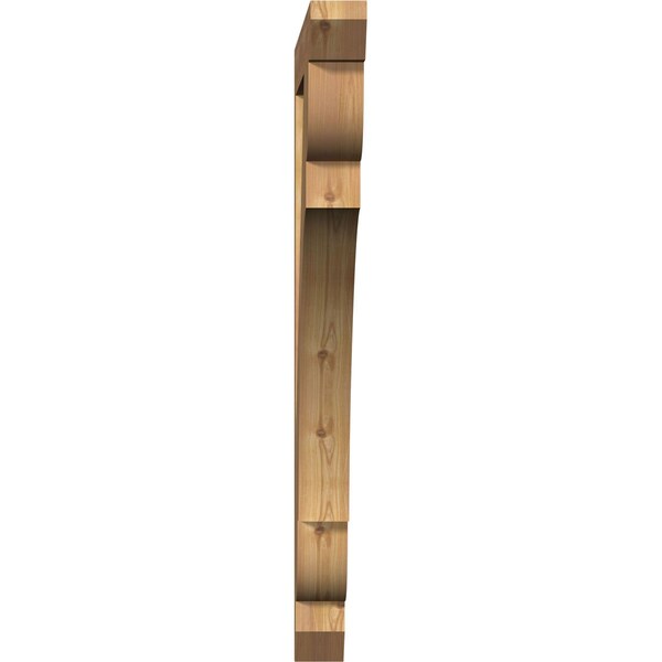 Ekena Millwork Olympic Slat Smooth Bracket, Western Red Cedar, 3 1/2"W x 40"D x 44"H - BKT04X40X44OLY06SWR