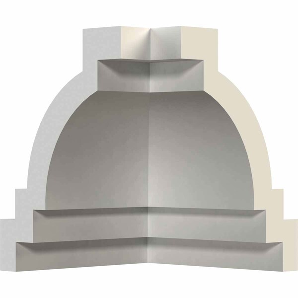 Ekena Millwork 3 3/4"P x 3 3/4"H Inside Corner Moulding (matches moulding MLD04X03X05TR) - MIC03X04TR