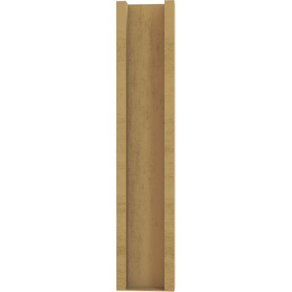 Ekena Millwork 6-in W x 18-in D x 30-in H Funston Block Rough Cedar Woodgrain TimberThane Outlooker, Primed Tan - OUTUR060X18X30FST44RCPR