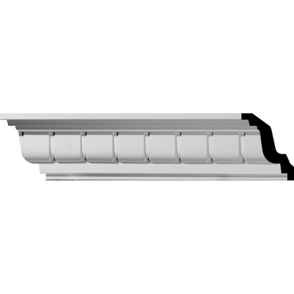 Ekena Millwork SAMPLE - 4 1/4"H x 4 1/8"P x 5 1/4"F x 12"L Eris Dentil Crown Moulding - SAMPLE-MLD04X04X05ER