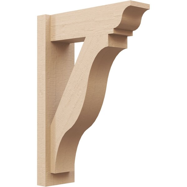 Ekena Millwork 6-in W x 18-in D x 26-in H Funston Trad Rough Cedar Woodgrain TimberThane Outlooker, Primed Tan - OUTUR060X18X26FST04RCPR