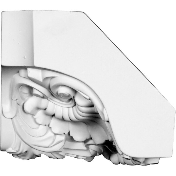 Ekena Millwork 7 1/8"H x 7 3/8"P x 10 1/8"F Carrillo Shell Crown Moulding Inside Corner - MIC07X07CI