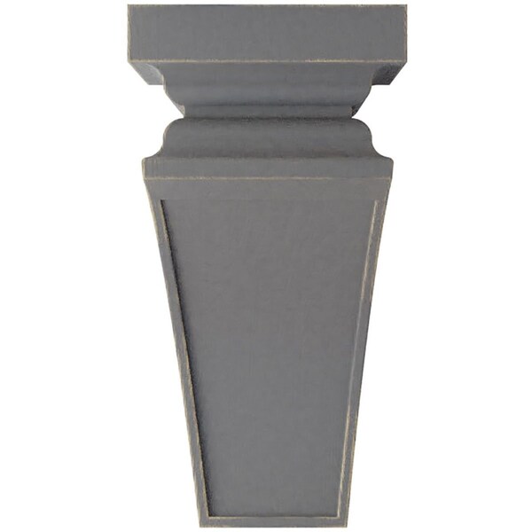 Ekena Millwork 7"W x 7 3/4"D x 14"H Jumbo Nevio Wood Vintage Decor Corbel, Pebble Grey - CORWD07X07X14NEPG