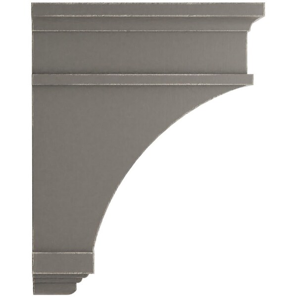 Ekena Millwork 4 1/2"W x 10"D x 13 3/4"H Arlington Wood Vintage Decor Corbel, Reclaimed Grey - CORWD04X10X13ARGY