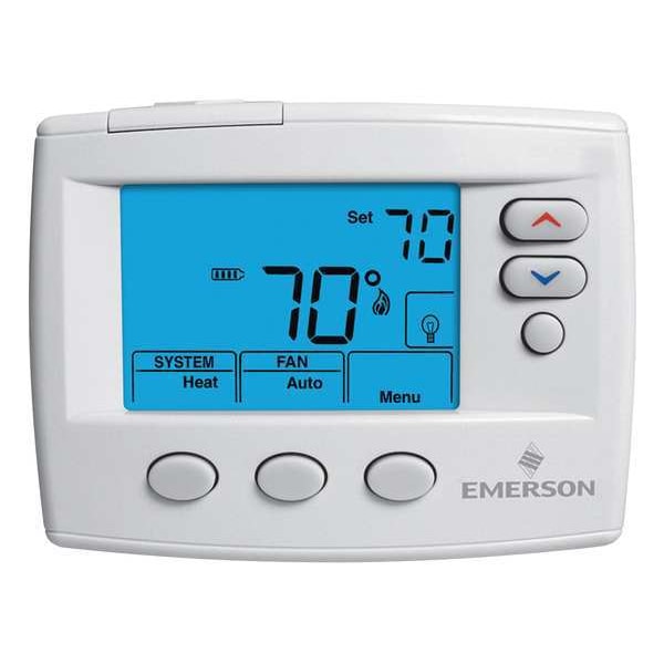 Emerson Thermostat, 1 H, 1 C, Battery, 24VAC - 1E78-140