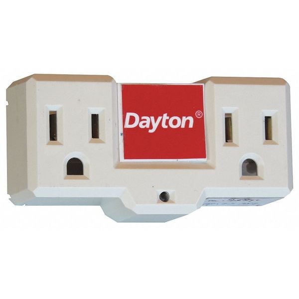 Dayton Plug-In Freeze Protection Thermostat, Open on Rise, ON at 35 Degrees F, OFF at 45 Degrees F - 48GP69