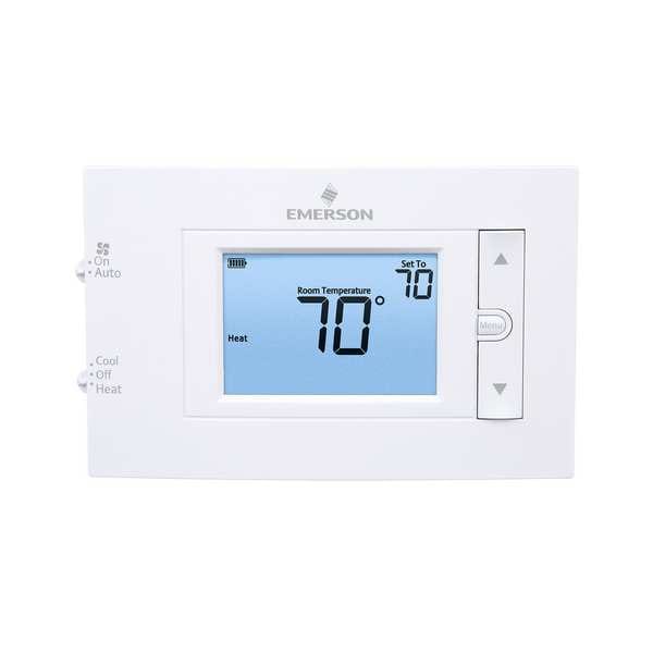 White-Rodgers 80 Series Thermostats, 1 H, 1 C, Wall Mount, Hardwired/Battery, 24VAC - 1F83C-11NP