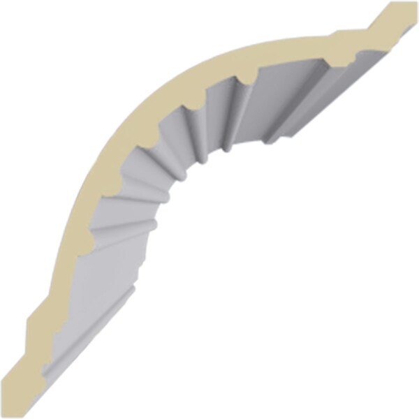 Ekena Millwork 5 3/8"H x 5 3/8"P x 7 1/2"F x 94 1/2"L, Foster Cove Crown Moulding - MLD05X05X07FO