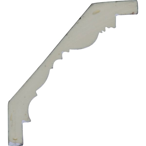 Ekena Millwork SAMPLE - 3"H x 3"P x 4 1/4"F x 12"L, (1 7/8" Repeat) Jackson Egg & Dart with Rope Crown Moulding - SAMPLE-MLD03X03X04JA