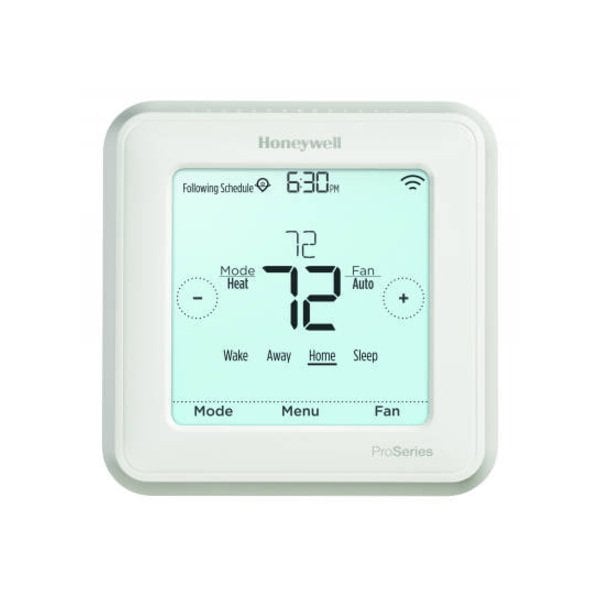 Honeywell Home Programmable Thermostat, 7, 5-2, 5-1-1 Programs, 2 H, 2 C, Wall Mount, Hardwired, 20/30VAC - TH6220WF2006/U