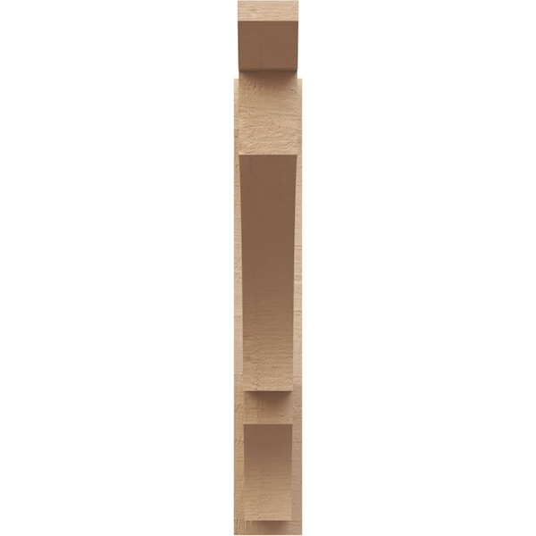 Ekena Millwork 6-in W x 36-in D x 40-in H Balboa Slat Rough Cedar Woodgrain TimberThane Outlooker, Primed Tan - OUTUR060X36X40BOA24RCPR