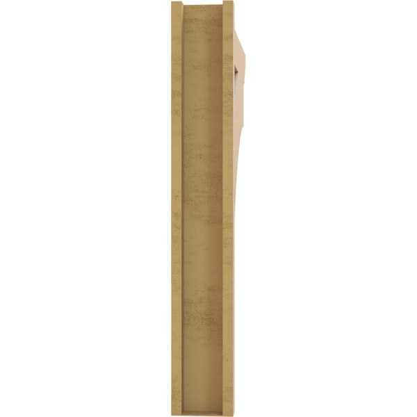 Ekena Millwork 6-in W x 36-in D x 40-in H Balboa Slat Rough Cedar Woodgrain TimberThane Outlooker, Primed Tan - OUTUR060X36X40BOA24RCPR