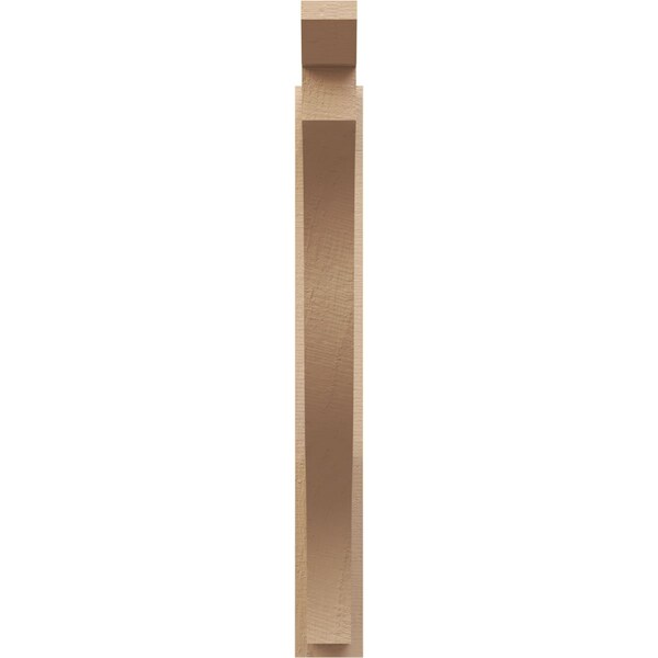 Ekena Millwork 5 1/2-in W x 34-in D x 46-in H Funston Slat Rough Cedar Woodgrain TimberThane Outlooker, Primed Tan - OUTUR055X34X46FST24RCPR