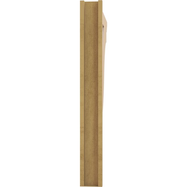 Ekena Millwork 5 1/2-in W x 34-in D x 46-in H Funston Slat Rough Cedar Woodgrain TimberThane Outlooker, Primed Tan - OUTUR055X34X46FST24RCPR