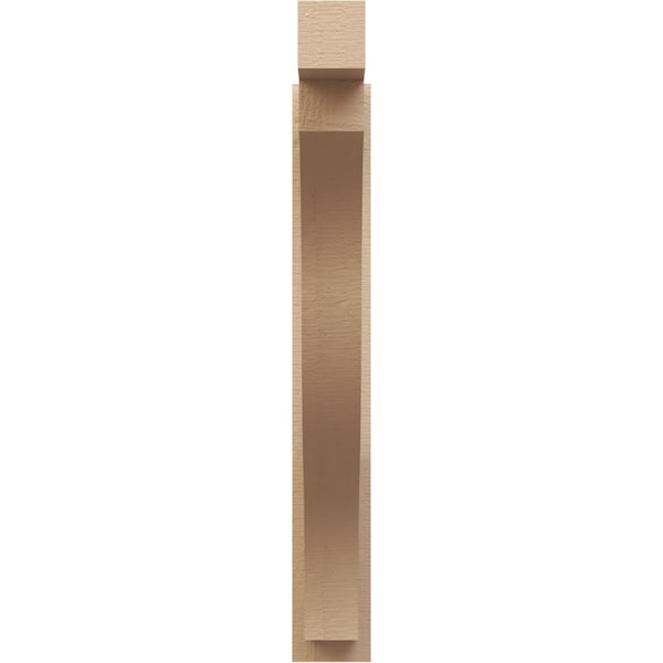 Ekena Millwork 6-in W x 32-in D x 44-in H Funston Block Rough Cedar Woodgrain TimberThane Outlooker, Primed Tan - OUTUR060X32X44FST44RCPR