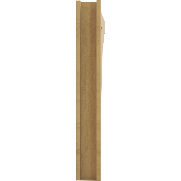 Ekena Millwork 6-in W x 32-in D x 44-in H Funston Block Rough Cedar Woodgrain TimberThane Outlooker, Primed Tan - OUTUR060X32X44FST44RCPR