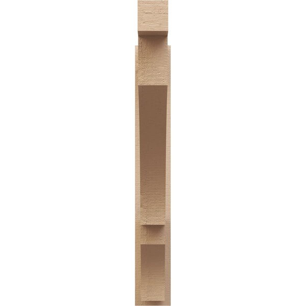 Ekena Millwork 5 1/2-in W x 36-in D x 40-in H Balboa Block Rough Cedar Woodgrain TimberThane Outlooker, Primed Tan - OUTUR055X36X40BOA44RCPR