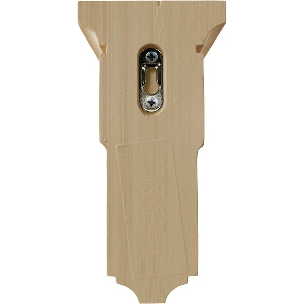 Ekena Millwork 4"W x 4 3/4"D x 8"H Small Reyes Wood Corbel, Rubberwood - CORW04X04X08RYRW