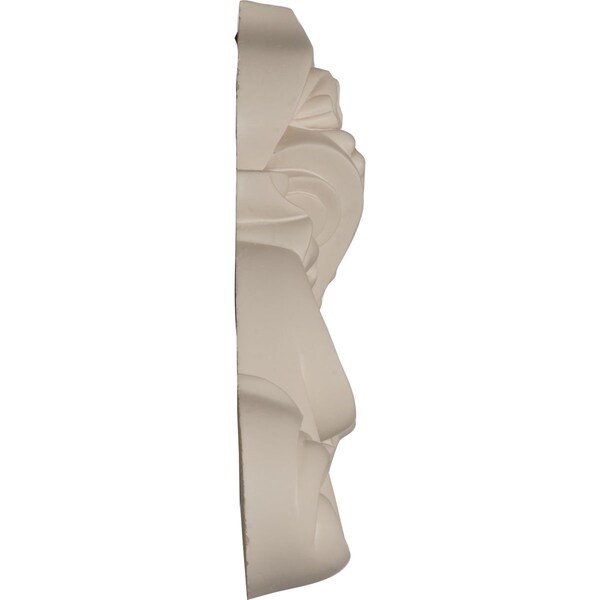 Ekena Millwork 10 5/8"W x 5 3/4"H x 1 3/8"P Monique Beaded Flourish Onlay - ONL10X05X01MO