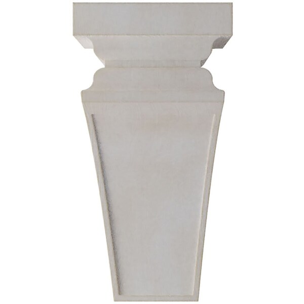 Ekena Millwork 7"W x 7 3/4"D x 14"H Jumbo Nevio Wood Vintage Decor Corbel, Chalk Dust White - CORWD07X07X14NEWH