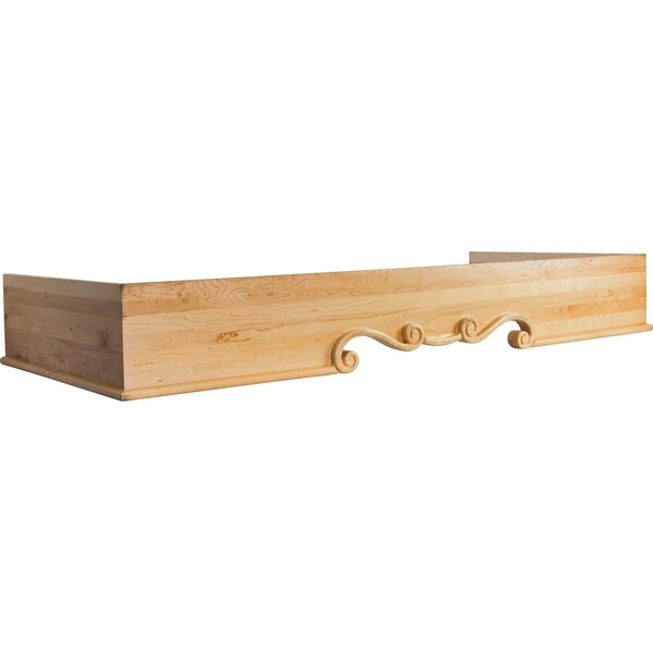 Hardware Resources 73" Wx30-1/2"Dx9-13/16"H Maple Mantel Range Hood - MRH-1-72MP