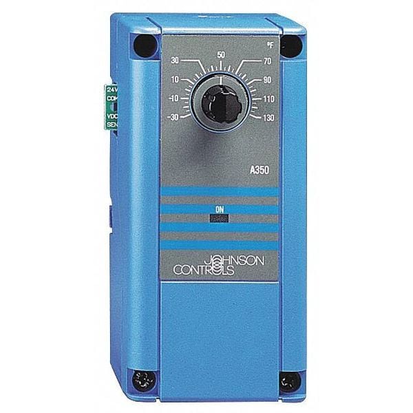 Johnson Controls Temperature Control, Close on Rise, Open on Rise, 90 Degrees to 250 Degrees F, SPDT, 120/240VAC - A350AA-2C