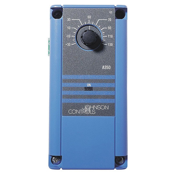 Johnson Controls Temperature Control, Close on Rise, Open on Rise, 90 Degrees to 250 Degrees F, SPDT, 120/240VAC - A350AA-2C