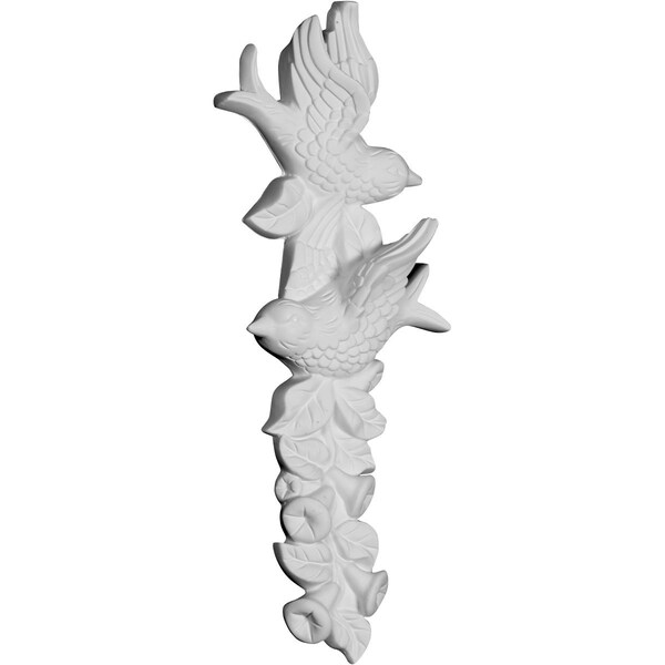 Ekena Millwork 4 3/4"W x 11 3/4"H x 1 3/8"P Bird Drop Onlay - ONL04X11X01BI