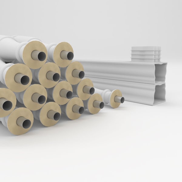 Ekena Millwork Fiberthane Hamilton Balustrade Railing Kit Style N (6 7/8" On-Center Spacing to Pass 4" Sphere Code) - BALK32X096HMN