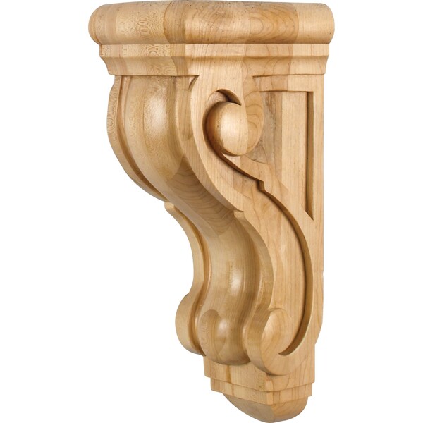 Hardware Resources 5" Wx6-3/4"Dx14"H Alder Scrolled Corbel - CORQ-2ALD