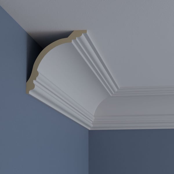 Ekena Millwork 5 3/8"H x 5 1/4"P x 7 1/2"F x 94 1/2"L Diane Crown Moulding - MLD05X05X08DI