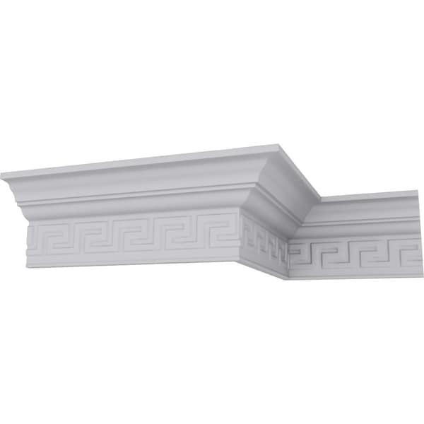 Ekena Millwork 3 1/2"H x 2 1/4"P x 4 1/4"F x 94 1/2"L Eris Crown Moulding - MLD03X02X04ER