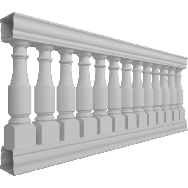 Ekena Millwork Fiberthane Hamilton Balustrade Railing Kit Style J (6 7/8" On-Center Spacing to Pass 4" Sphere Code) - BALK37X084HMJ