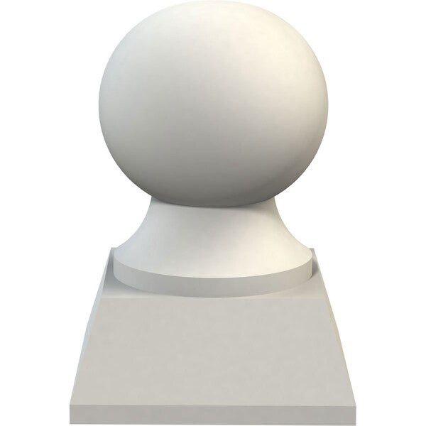 Ekena Millwork 3 3/8"OD x 4 3/4"H (3 1/2"BW x 1 1/4"H Base) Traditional Finial - FIN03X04TR