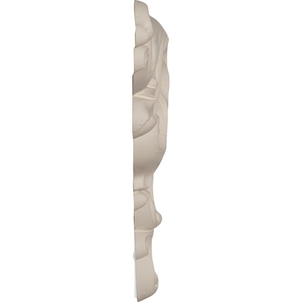 Ekena Millwork 9 3/4"W x 5 1/4"H x 5/8"P Damon Leaf Onlay, Left - ONL05X09X01DA-L